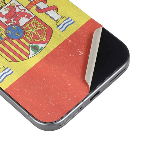 Spain Flag Distressed Google Pixel 9a Skin
